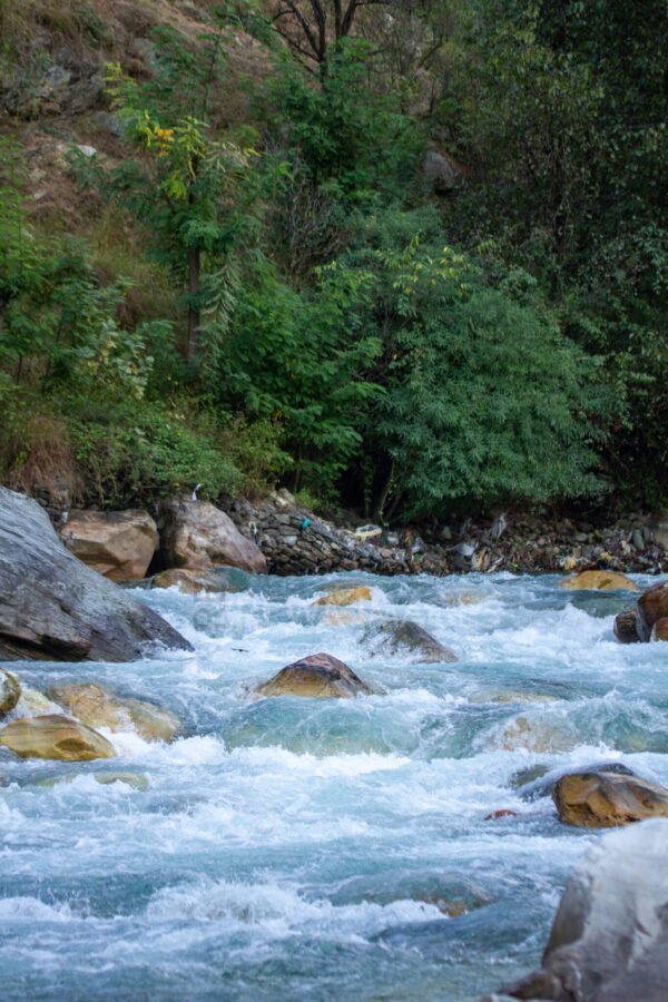 Tirthan River in Himalaya