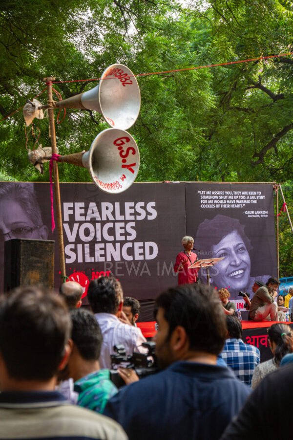 Gauri Lankesh - Fearless Voices Silenced. Delhi, September 2017